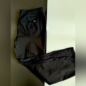 White House black market black XL riding pant with faux suede details